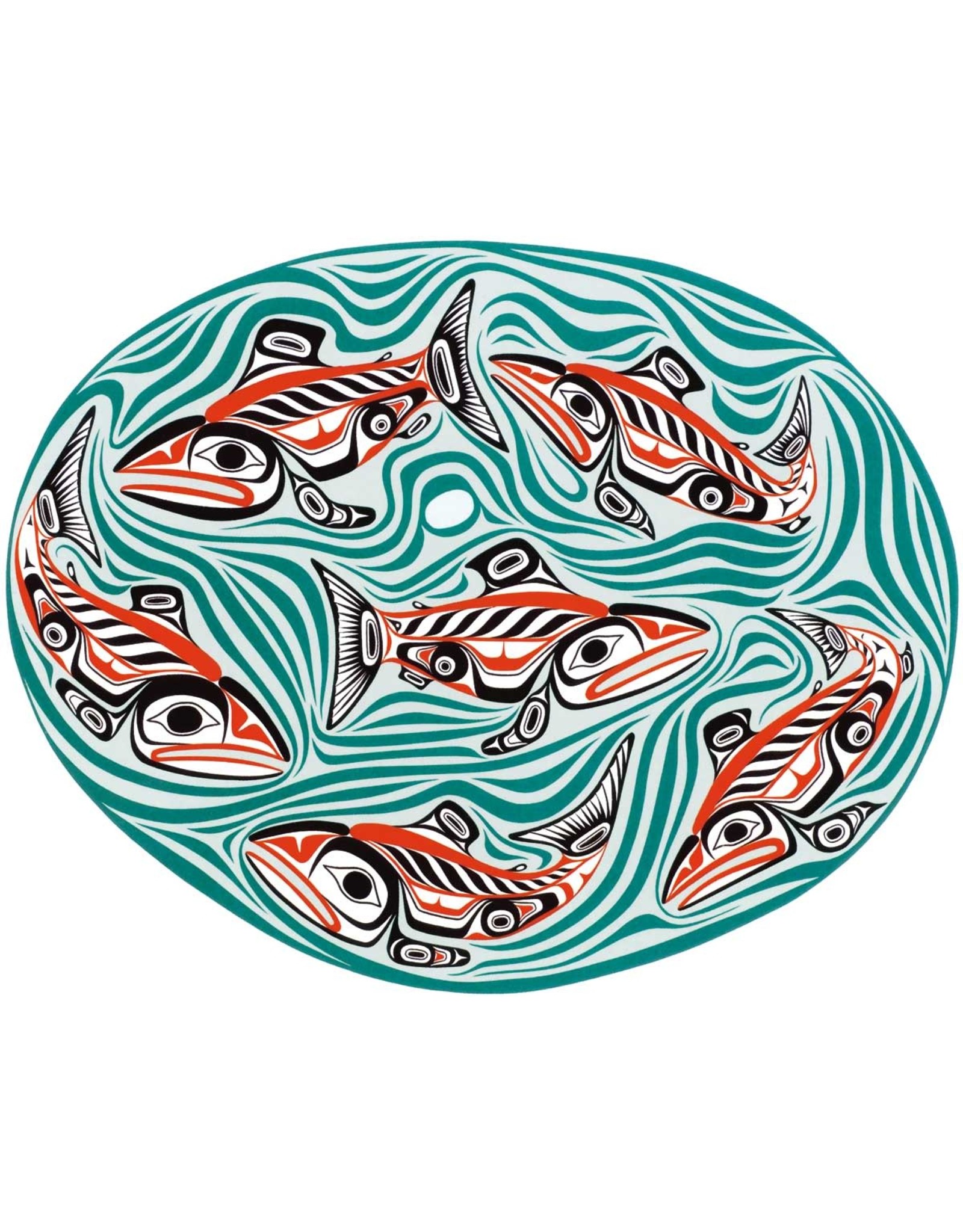 Swg'ag'aann-Sockeye Salmon Pool by Bill Reid Card