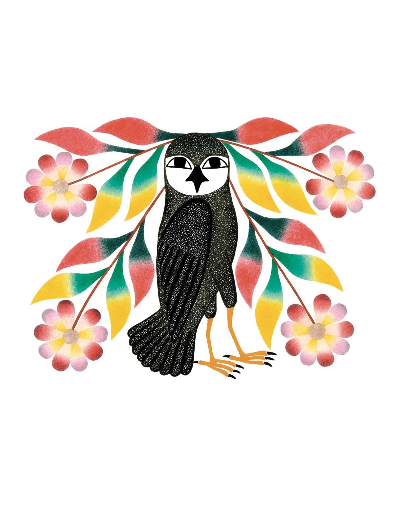 Owl's Bouquet by Kenojuak Ashevak Matted