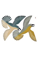 Dancing Ravens par Kenojuak Ashevak Encadrée