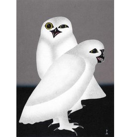 Unnuarsiut Uppiik (Night Owls) par Kananginak Pootoogook Encadrée