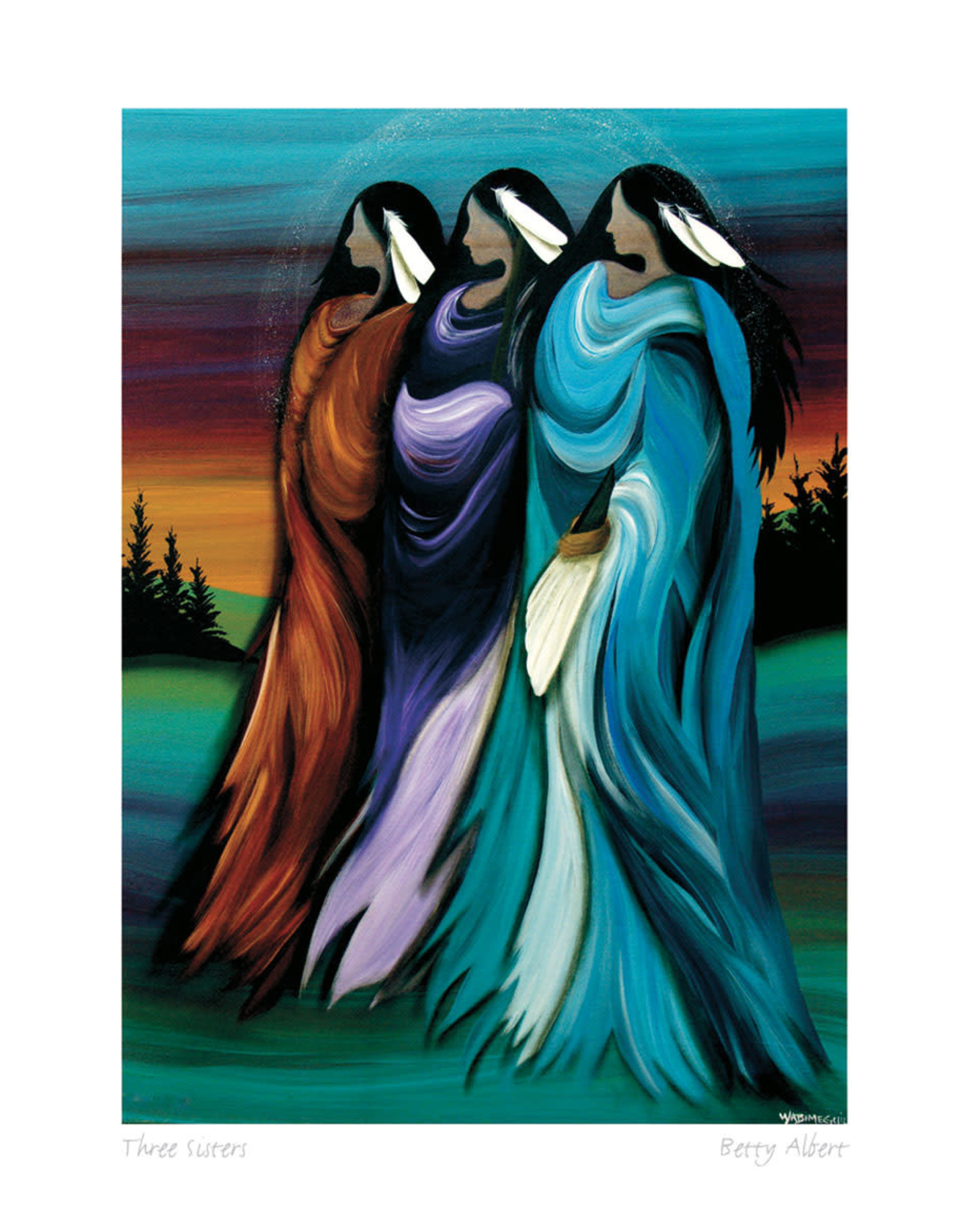 Three Sisters par Betty Albert Encadrée