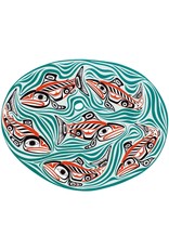 Swg'ag'aann-Sockeye Salmon Pool par Bill Reid Encadrée
