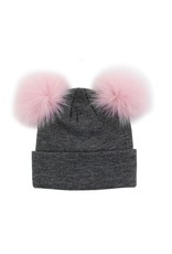 Tuque 2 Pom Poms Renard