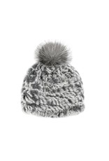 Rabbit Fur Hat Fox Pom-Pom