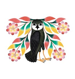 Owl's Bouquet par Kenojuak Ashevak Carte