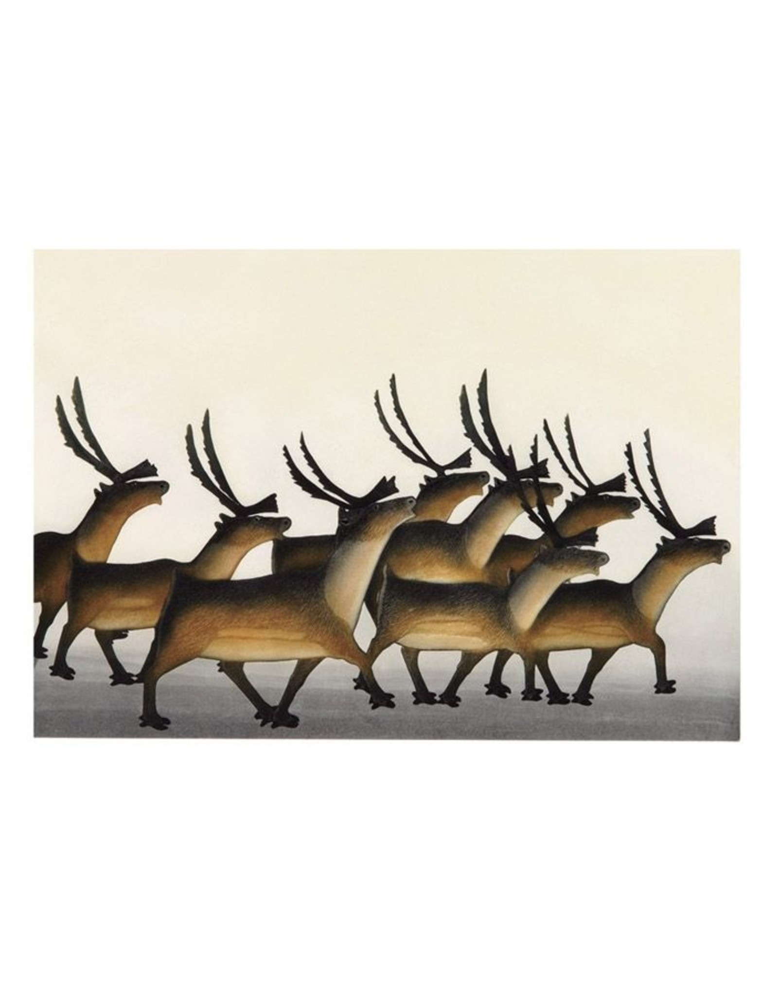 Steadfast Herd par Kananginak Pootoogook Carte