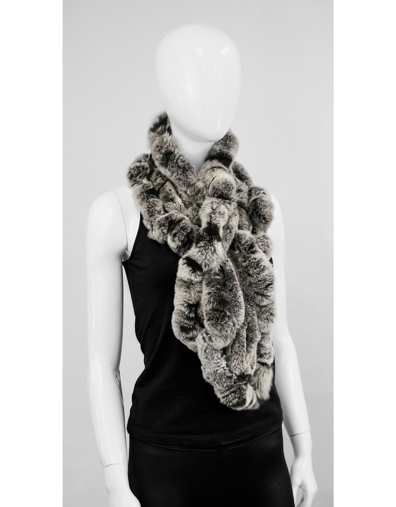 KNITTED RABBIT FUR SCARF – Vncy's Boutique