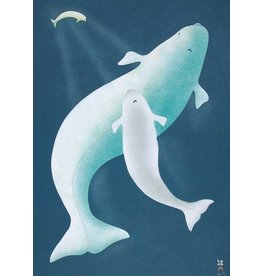 Whales Sounding by Kananginak Pootoogook Card