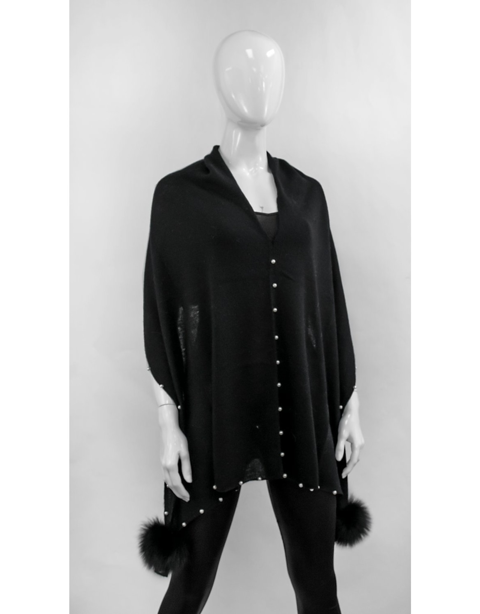 Poncho avec Renards et Perles - PODA01