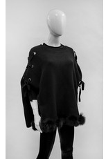 Poncho avec Bordure Renard