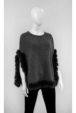 Poncho Laine avec Bordure Renard IMW47