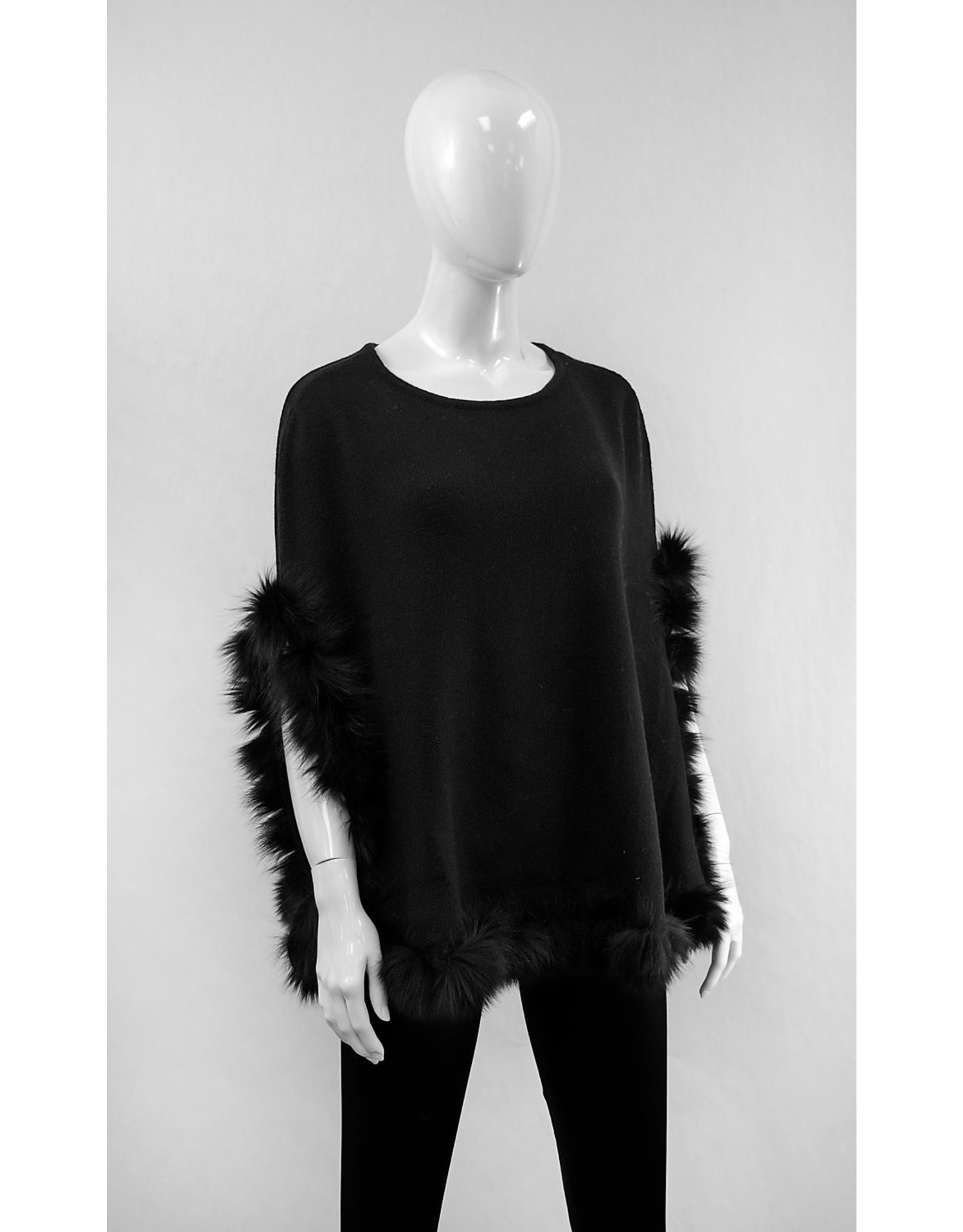 Poncho Laine avec Bordure Renard IMW47