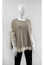 Poncho Laine avec Bordure Renard IMW47