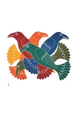 Spectacular Ravens by Kenojuak Ashevak Matted