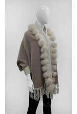 Cape Reversible en Laine avec Renard - IMW38