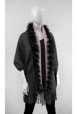 Cape Reversible en Laine avec Renard - IMW38