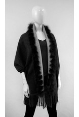 Cape Reversible en Laine avec Renard - IMW38