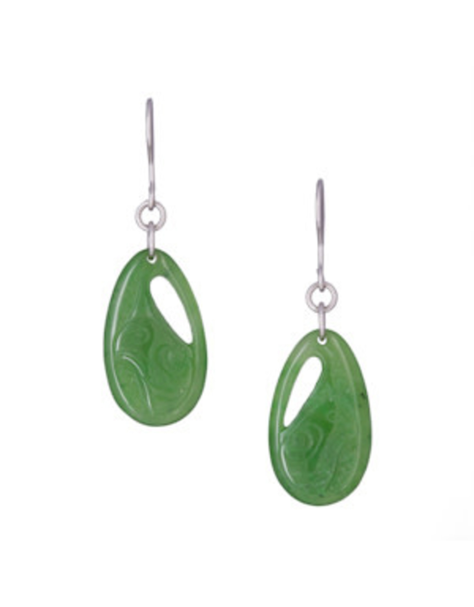 Jade Eagle Earrings - JD26