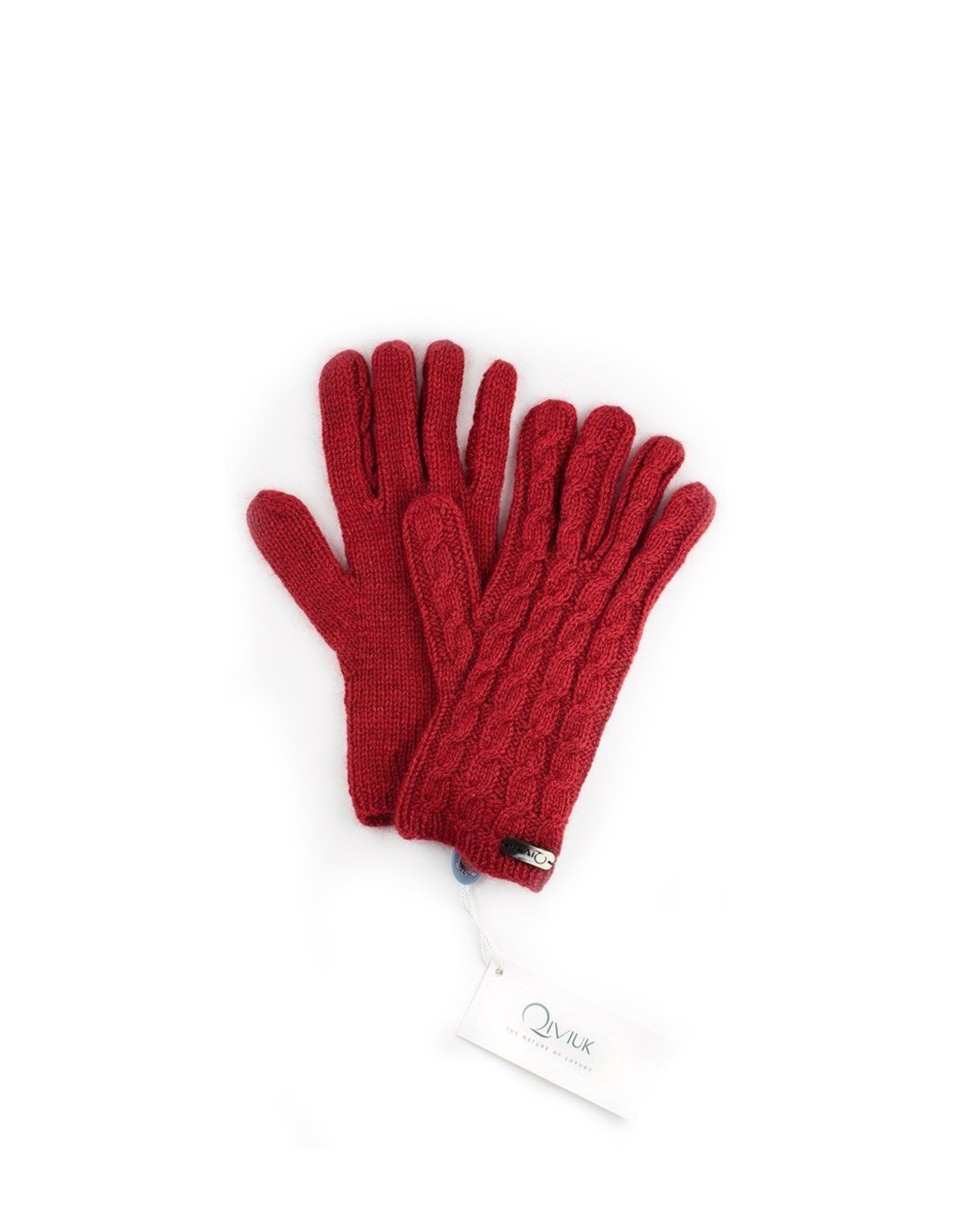 Cable Gloves - 45% Qiviuk 45% Merino 10% Silk