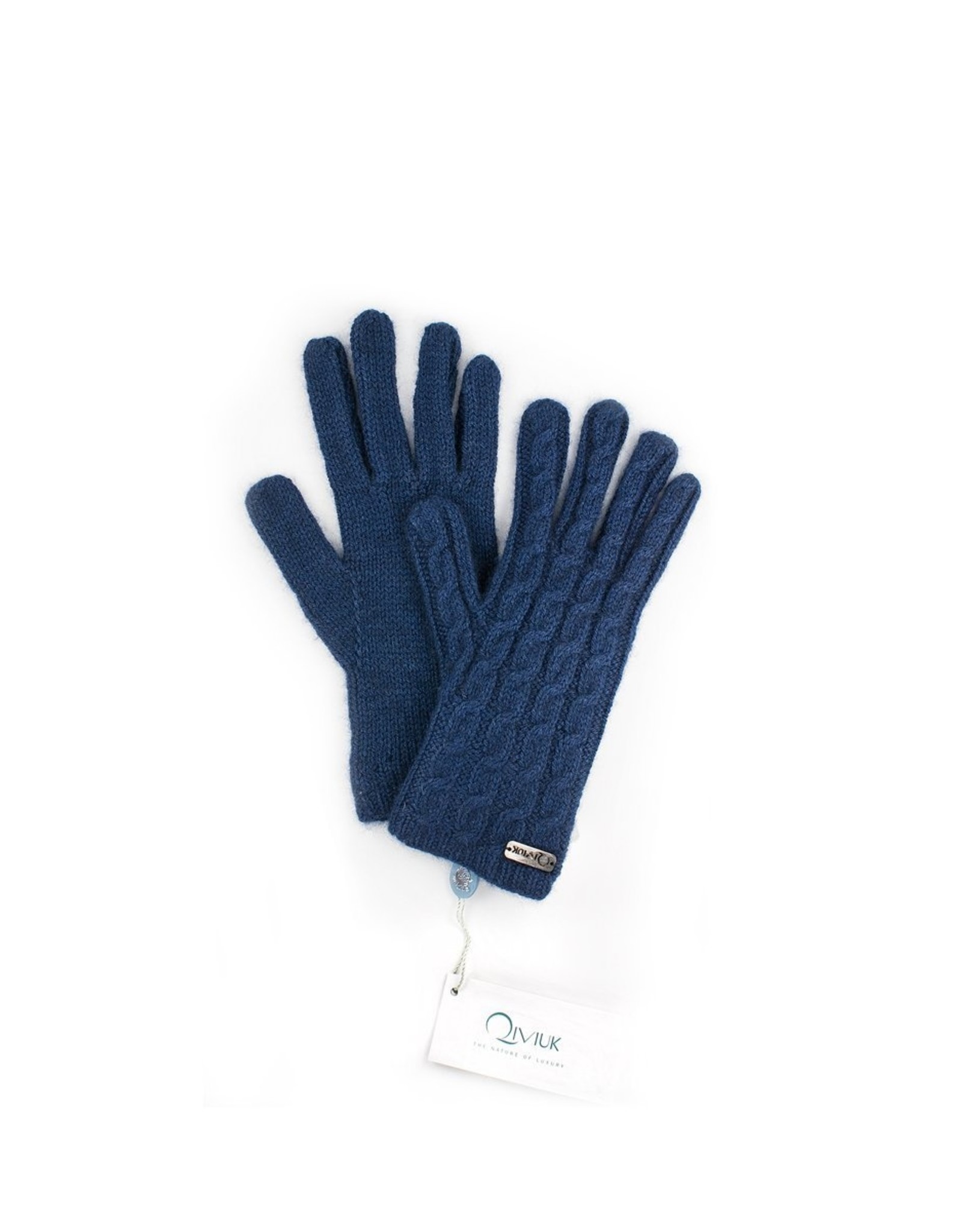 Cable Gloves - 45% Qiviuk 45% Merino 10% Silk