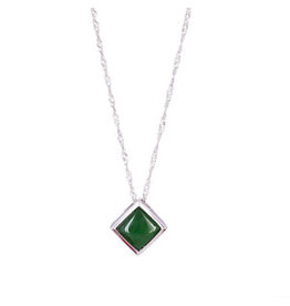 Square Jade Necklace