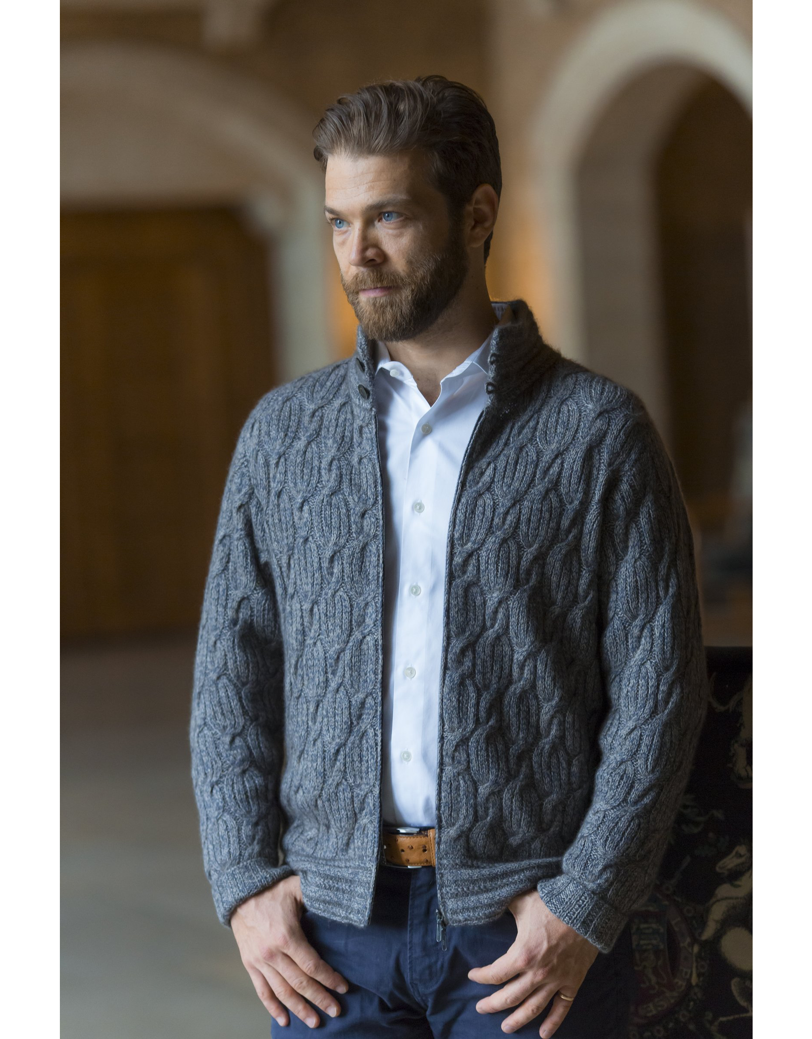 Robert Zip Sweater - 45% Qiviuk 45% Merino 10% Silk