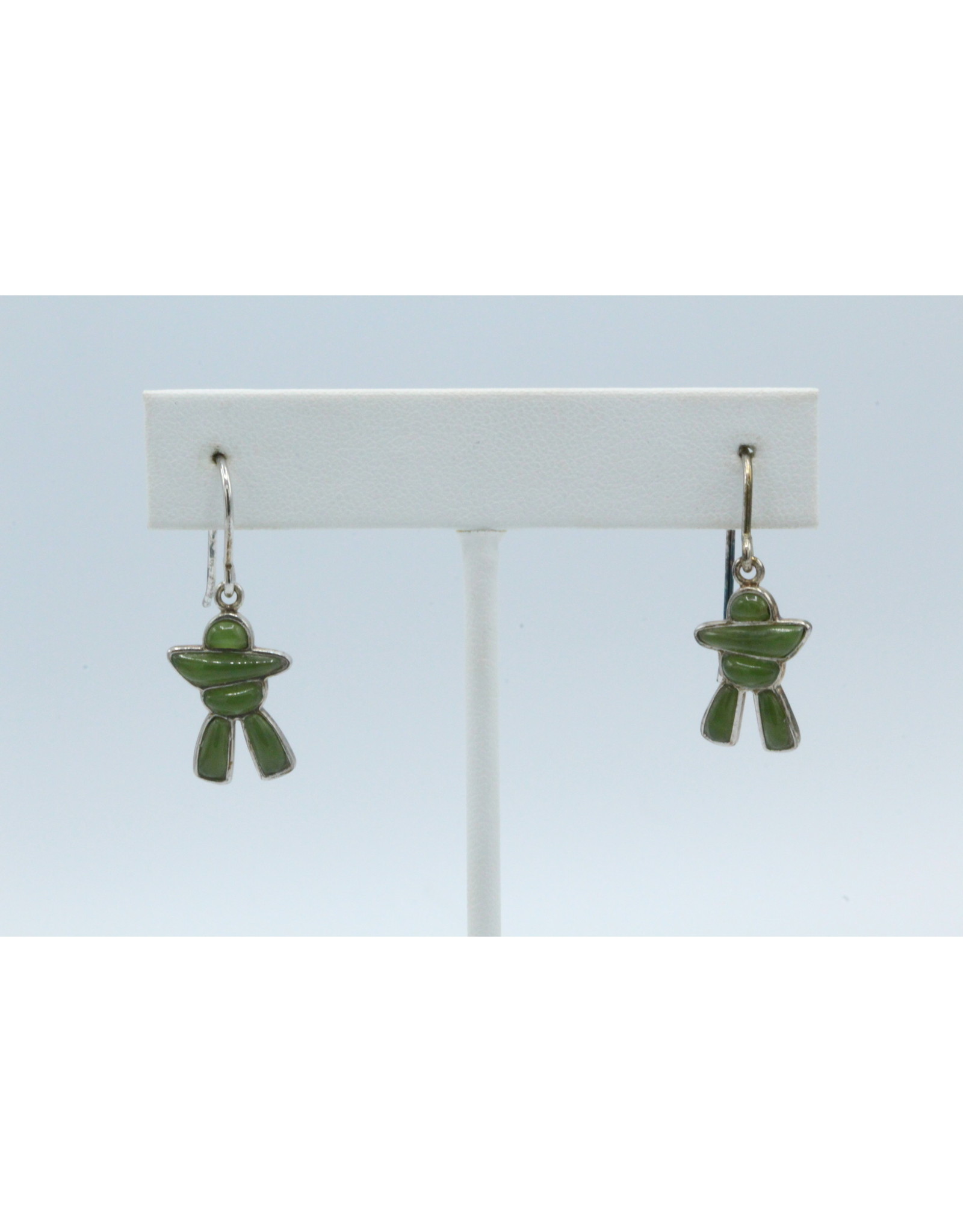 Boucles d'oreilles en Jade (Inukshuk) - JE57