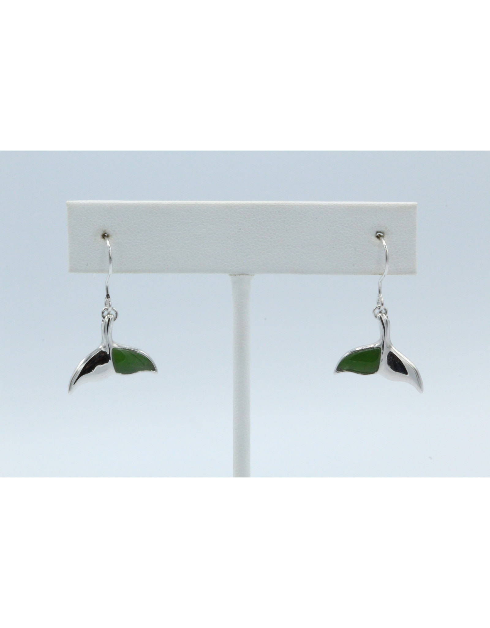 Jade Whale Tail Earrings JDS41