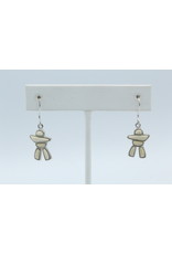 Inukshuk Mammoth Ivory Earrings Silver - ME57