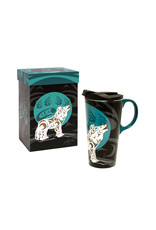 Perfect Mug - Howling Wolf by Darrell Thorne