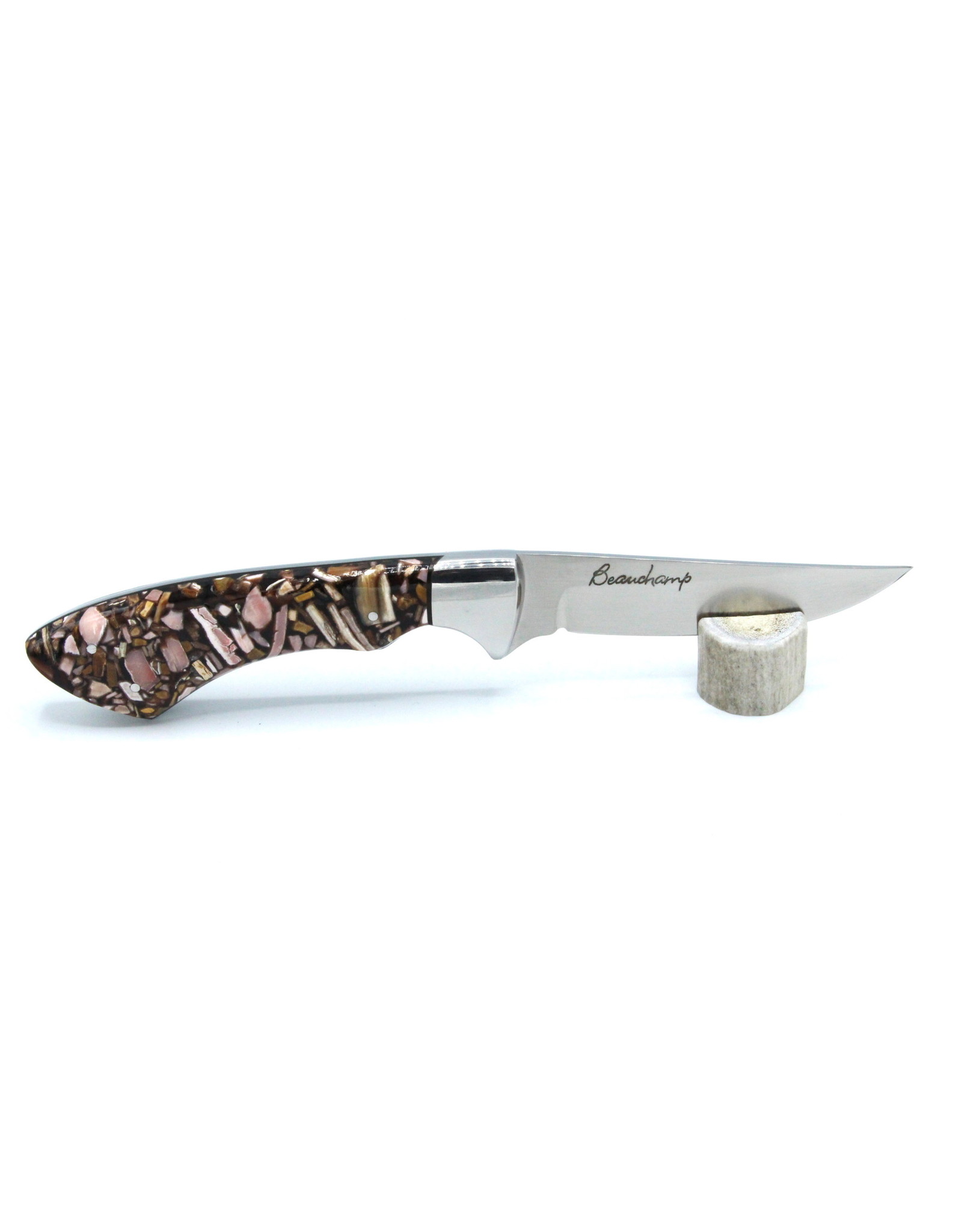 Couteau en Molaire de Mammouth Fossilisé #IB14B