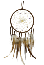 Vision Seeker Dream Catcher with Stones and Quartz - VS13