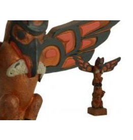 Raven-Beaver Totem Pole