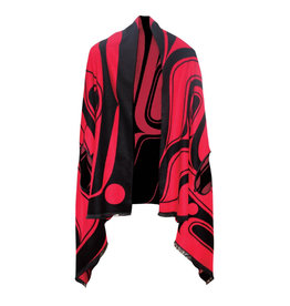 Reversible Fashion Cape - Tradition by Ryan Cranmer (Black & Red)