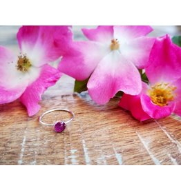 Alberta Wild Rose Stacking Rings