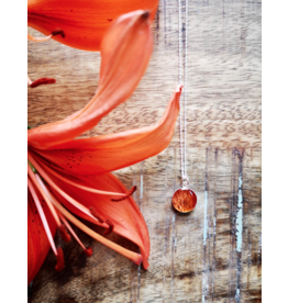 Tiger Lily 12mm Silver Necklace