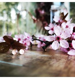 Boucles d'Oreilles Argent 5mm Fleur de Cerisier de B.C