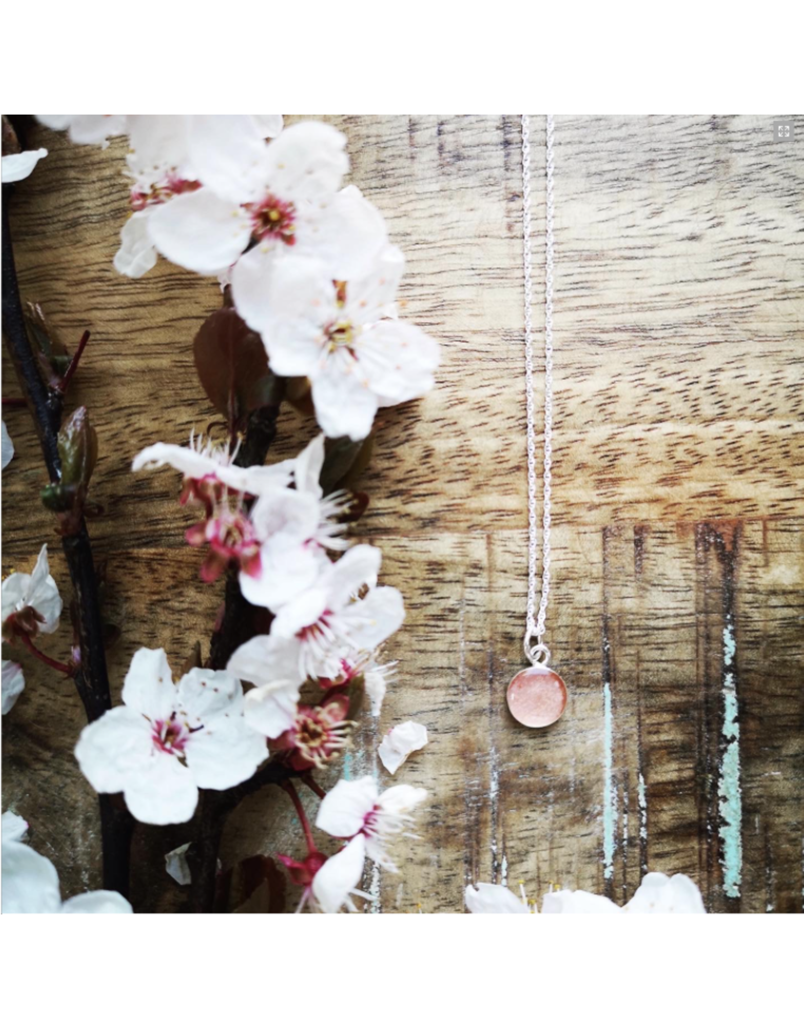 B.C Cherry Blossom 8mm Silver Necklace - VCB0108S