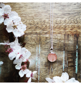 B.C Cherry Blossom 12mm Silver Necklace
