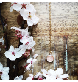 B.C Cherry Blossom 10mm Gold Necklace -