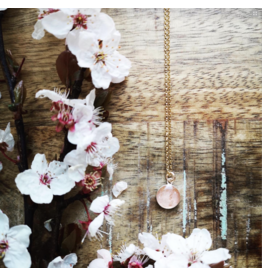 Collier Plaqué Or Fleur de Cerisier 10mm