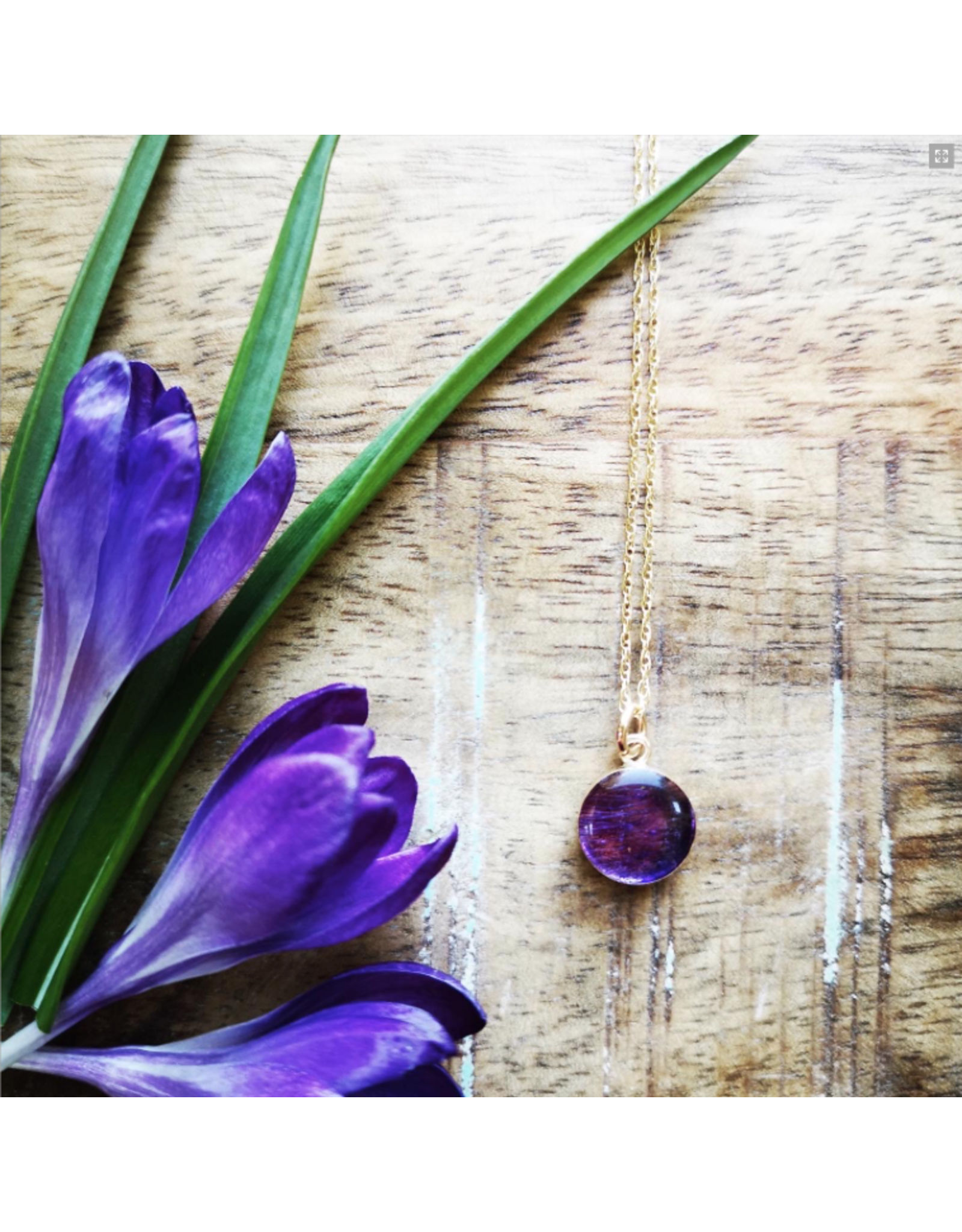 Collier Plaqué Or La Pulsatille de Manitoba 10mm - MB0110G