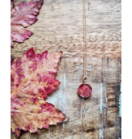 Maple Leaf 12mm Gold Necklace