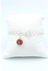 Maple Leaf Toggle Silver Bracelet - ML02T