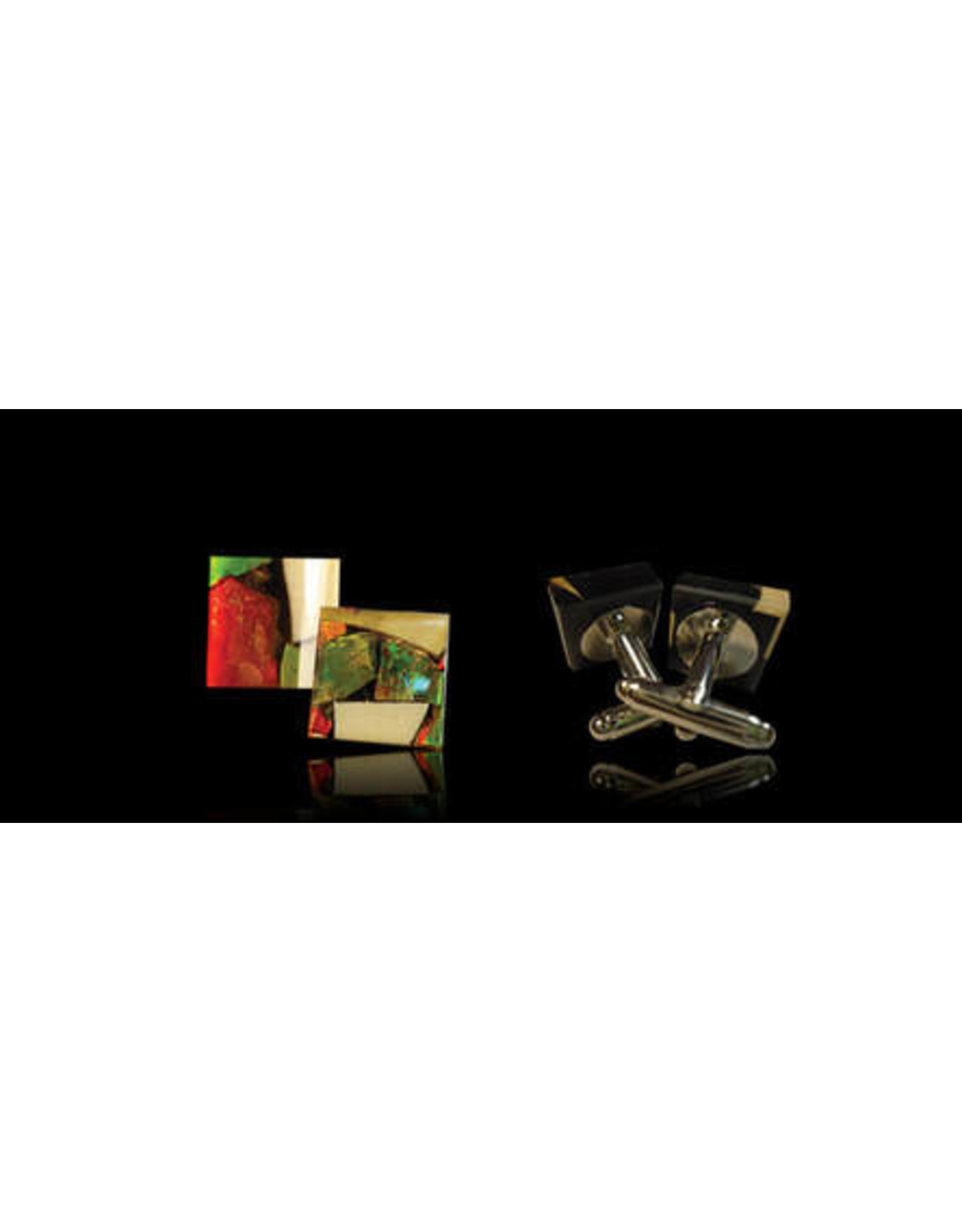 Mammoth Ivory & Ammolite Dima Cufflinks - DC
