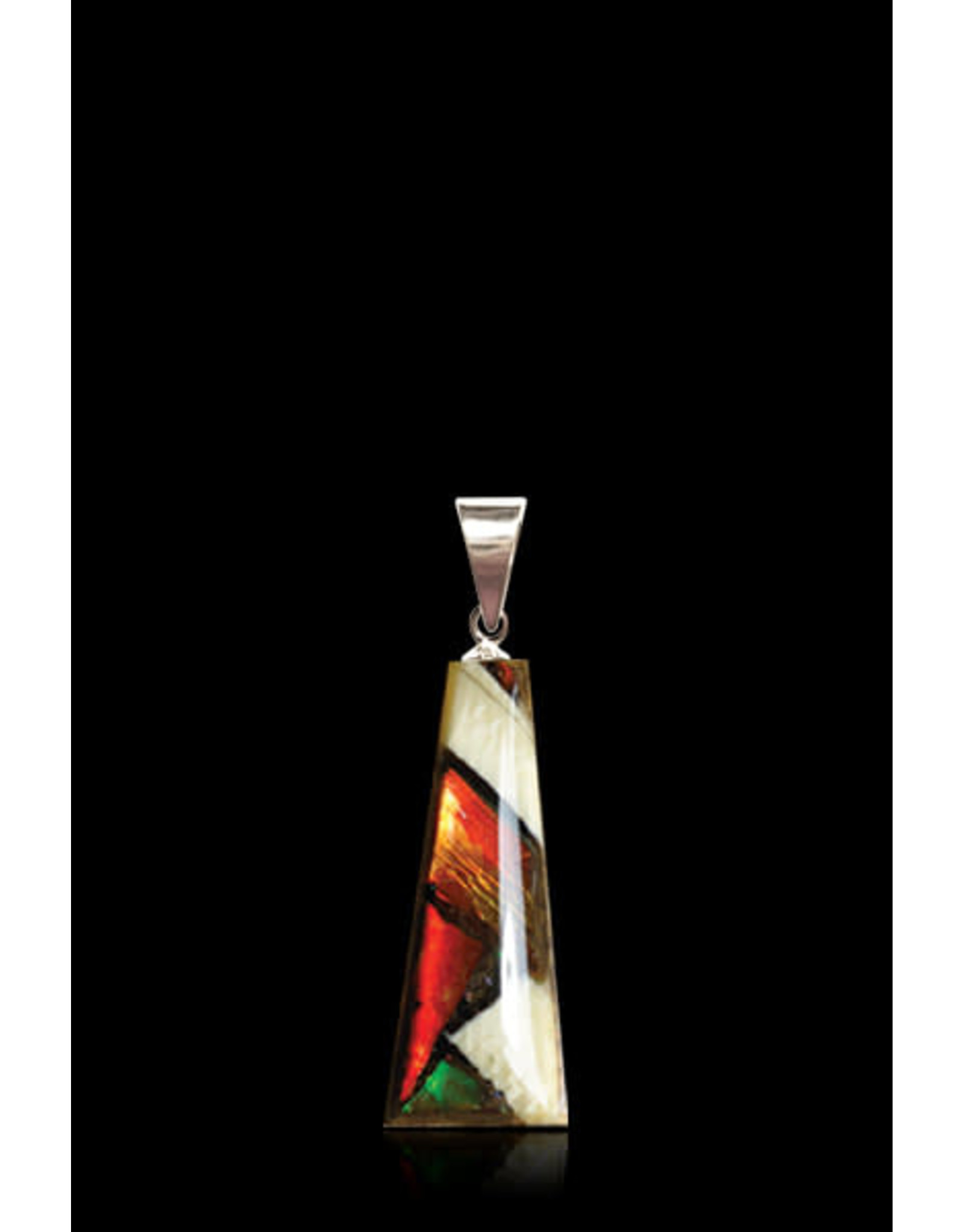Collier Ivoire de Mammouth et Ammolite Petit 'Dima' - DF1