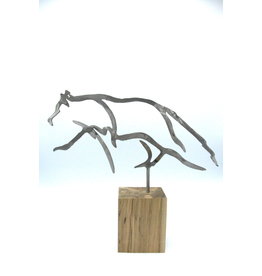 Metal Sculptures - Small Wolf