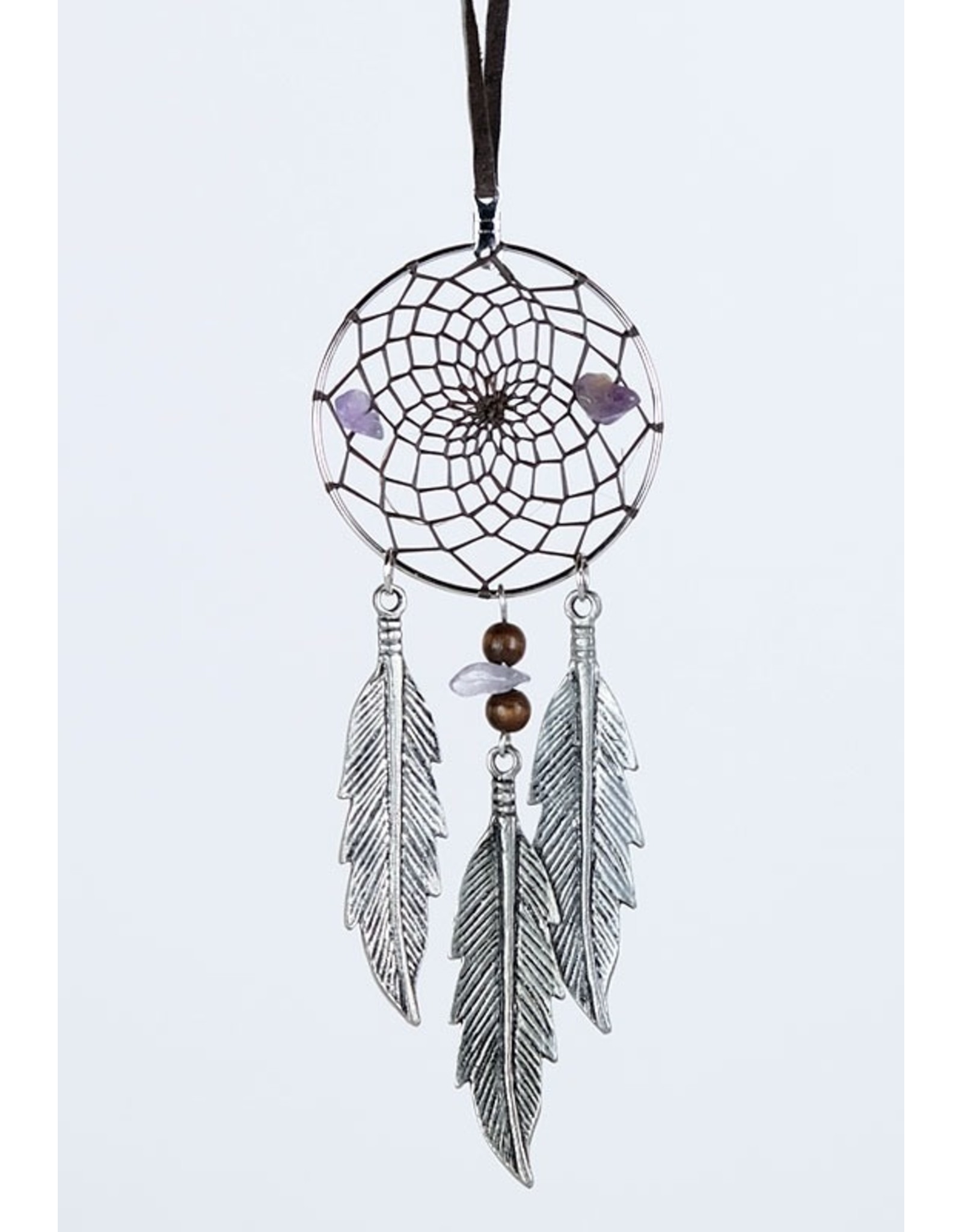 Large Dreamcatcher Necklace with Semi-Precious Stones - DC5