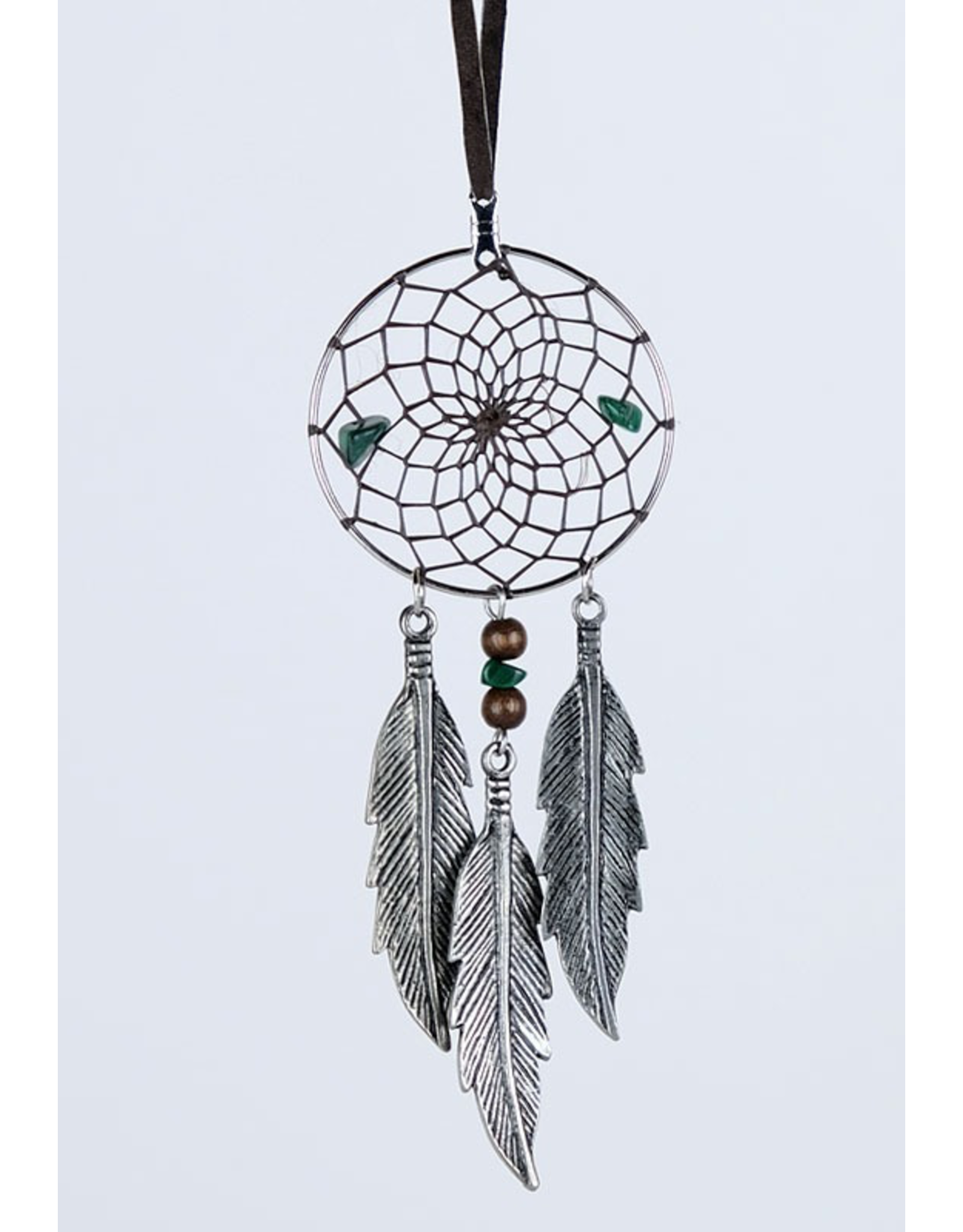 Large Dreamcatcher Necklace with Semi-Precious Stones - DC5
