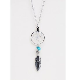 Dream Catcher Necklace with Turquoise